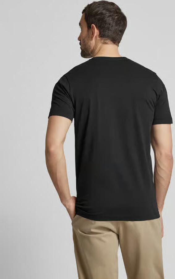 OLYMP Level 5 T-shirt met geribde ronde hals in een set van 2 stuks - Foto 4