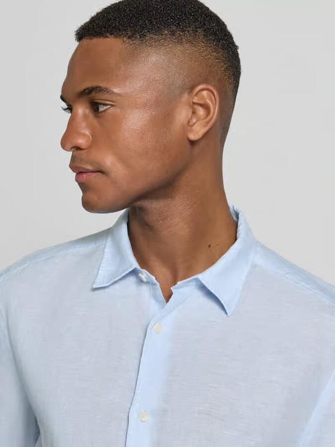 OLYMP Level 5 casual fit vrijetijdshemd van linnen