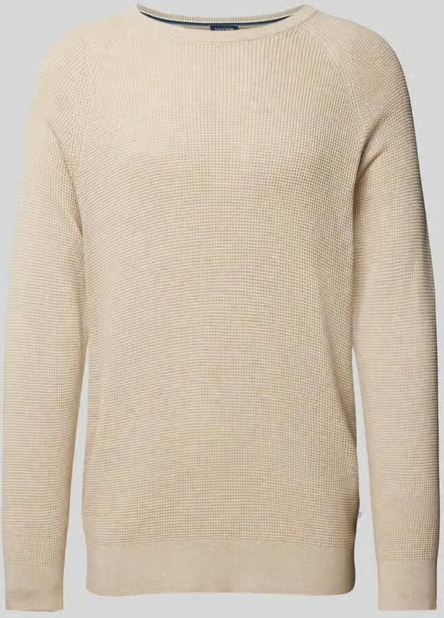 OLYMP Level Five Gebreide pullover met ribboorden - Foto 2