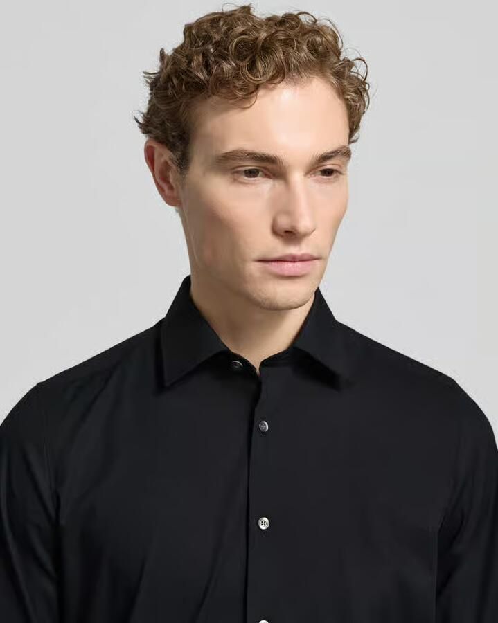 OLYMP Level Five Slim fit zakelijk overhemd van popeline met extra lange mouwen - Foto 2