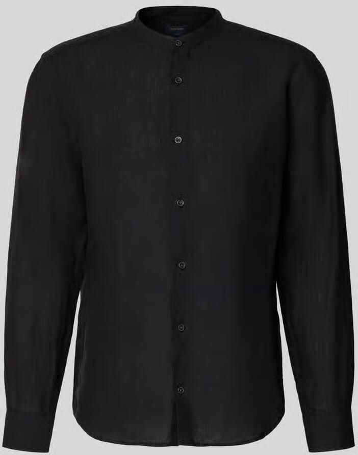 OLYMP Level Five Slim fit linnen overhemd van puur linnen met opstaande kraag - Foto 2