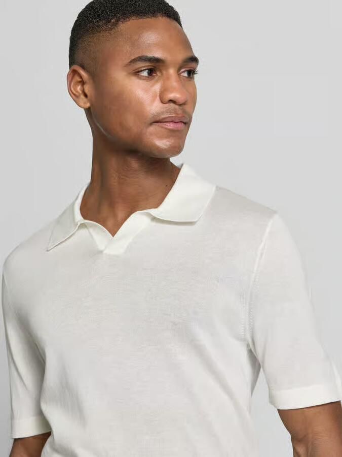 OLYMP Level Five Slim fit poloshirt van een mix van lyocell en katoen