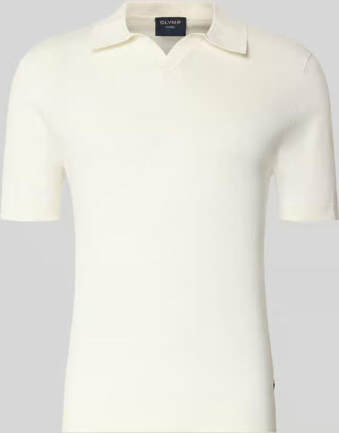 OLYMP Level Five Slim fit poloshirt van een mix van lyocell en katoen - Foto 2