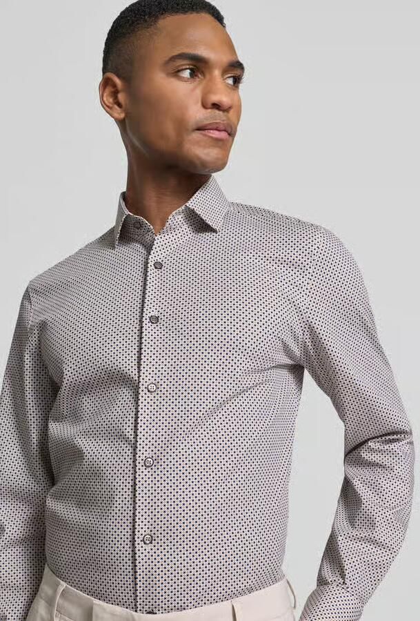 OLYMP Level Five Slim fit vrijetijdsoverhemd met kentkraag