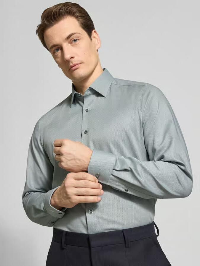 OLYMP Level Five Slim fit vrijetijdsoverhemd met kentkraag