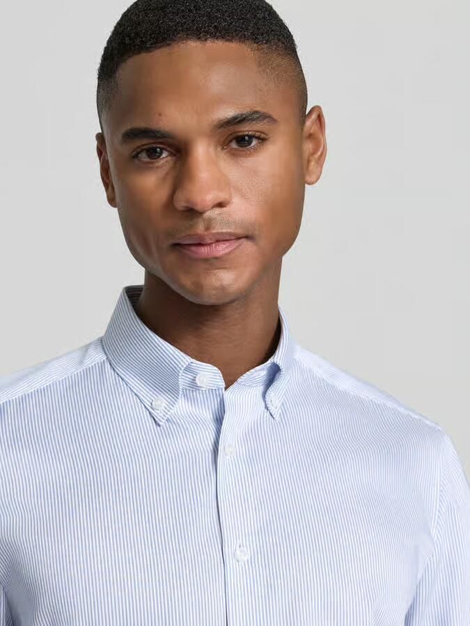 OLYMP Level Five Slim fit zakelijk overhemd met button-downkraag