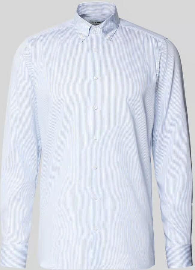 OLYMP Level Five Slim fit zakelijk overhemd met button-downkraag - Foto 2