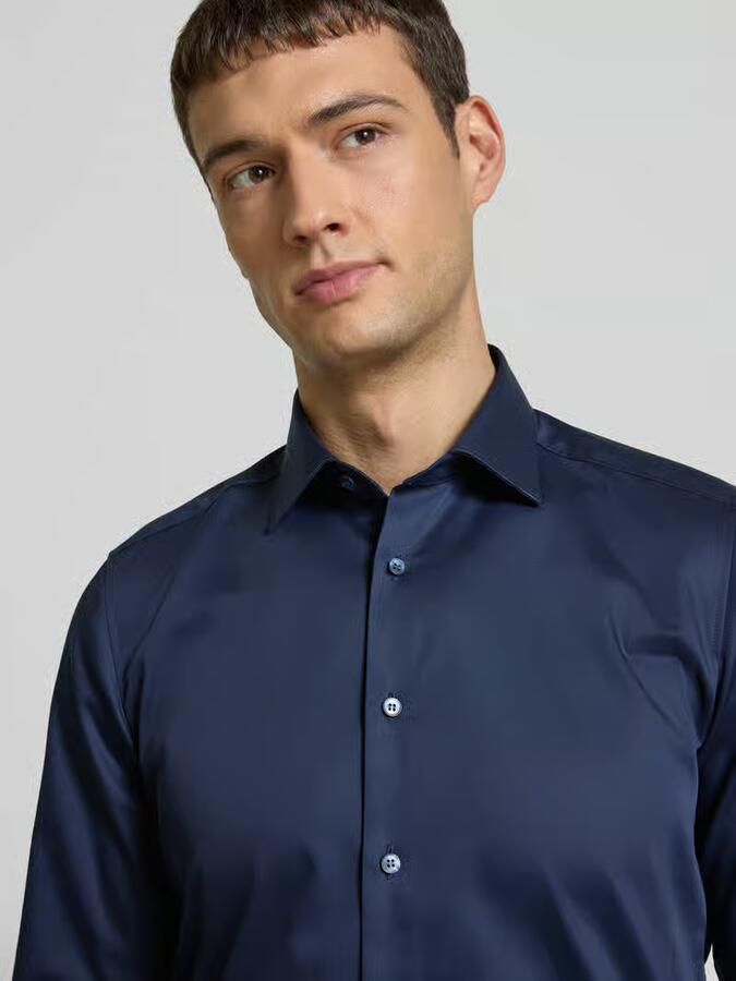 OLYMP Level 5 Slim fit zakelijk overhemd met kentkraag