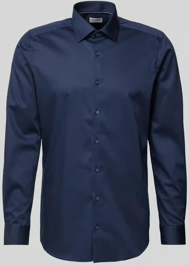 OLYMP Level 5 Slim fit zakelijk overhemd met kentkraag - Foto 2