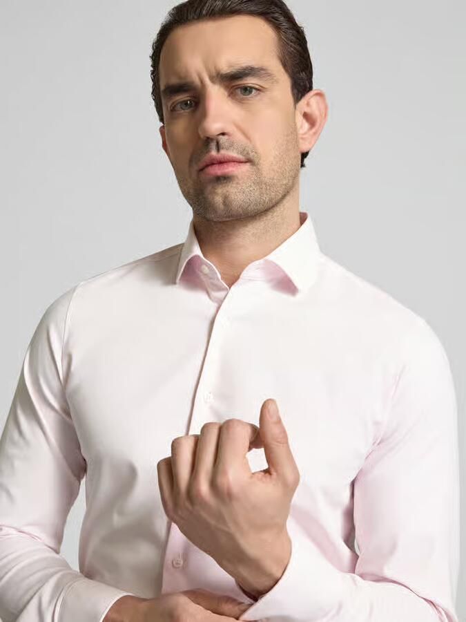OLYMP Level Five Slim fit zakelijk overhemd met kentkraag