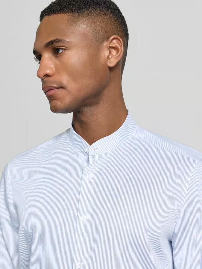 OLYMP Level Five Slim fit zakelijk overhemd met opstaande kraag