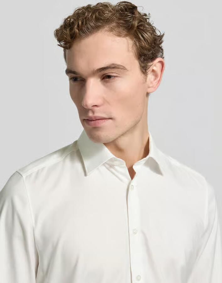 OLYMP Level Five Slim fit zakelijk overhemd van geweven twill met extra lange mouwen - Foto 2