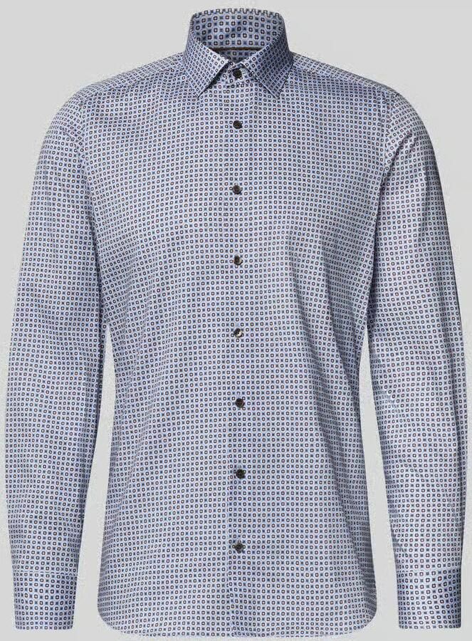 OLYMP Level Five Slim fit zakelijk overhemd van katoen met kentkraag - Foto 2