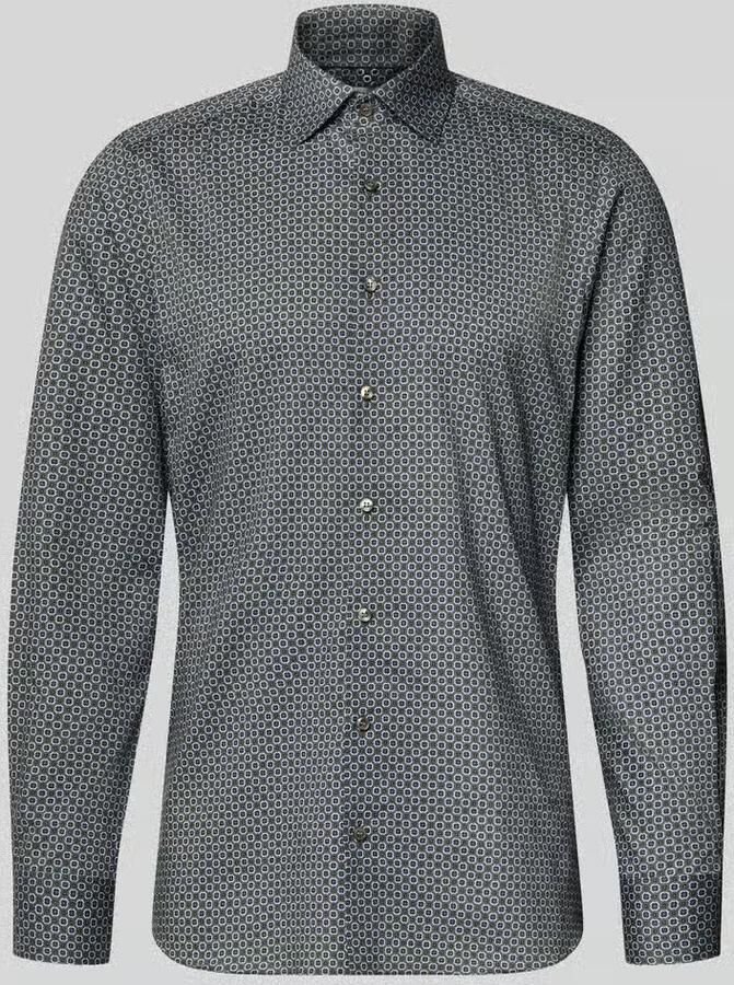 OLYMP Level 5 Slim fit zakelijk overhemd van katoen met Kentkraag - Foto 2