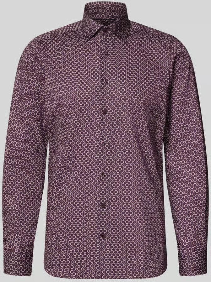 OLYMP Level Five Slim fit zakelijk overhemd van katoen met kentkraag - Foto 2