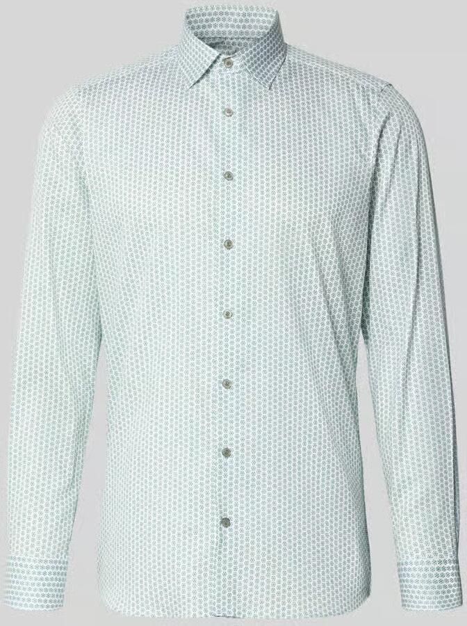 OLYMP Level Five Slim fit zakelijk overhemd van katoen met kentkraag - Foto 2