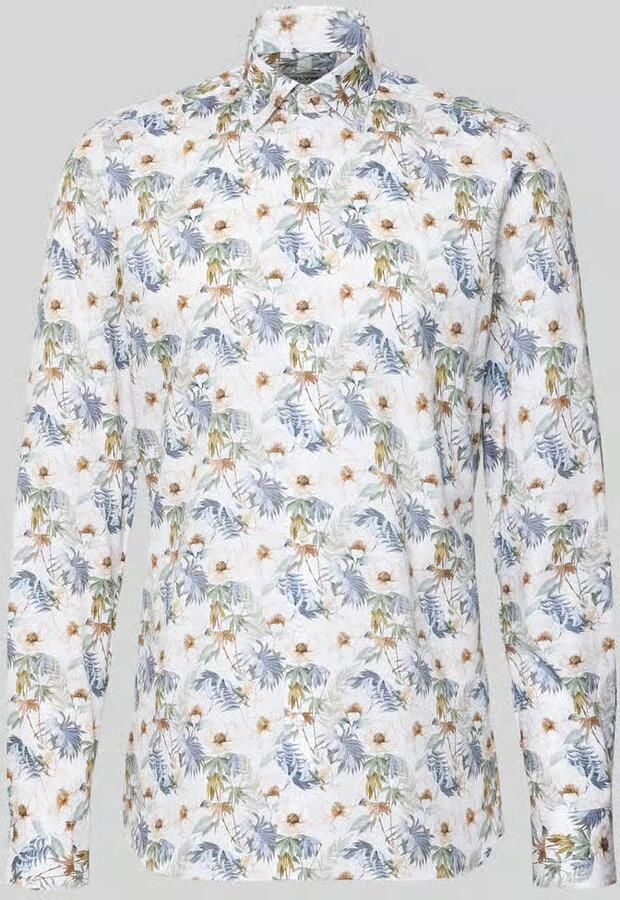 OLYMP Level 5 Slim fit zakelijk overhemd van Katoenmix met extra lange Mouw - Foto 2