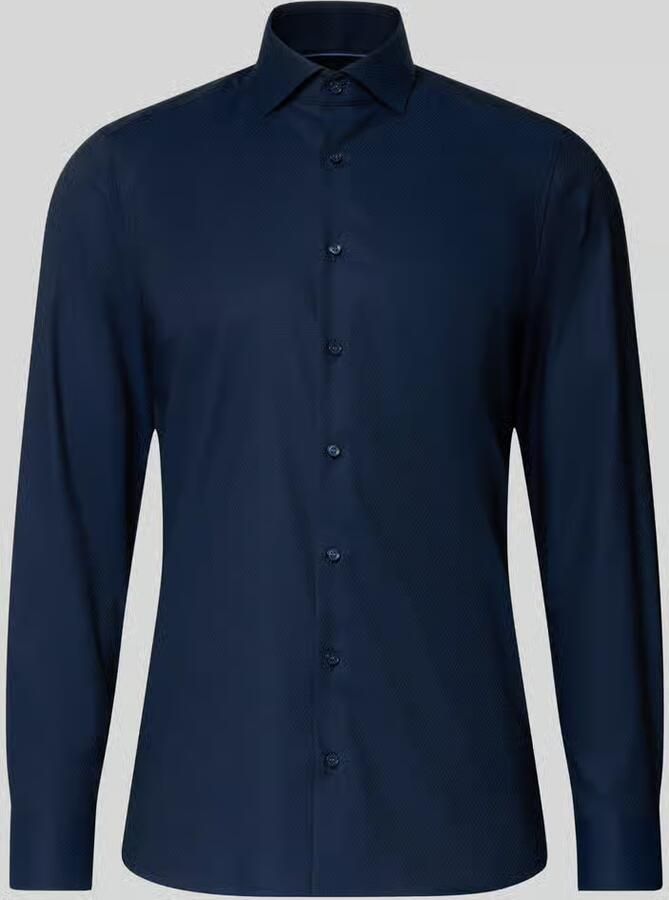 OLYMP Level Five Slim fit zakelijk overhemd van katoenmix met kentkraag - Foto 2