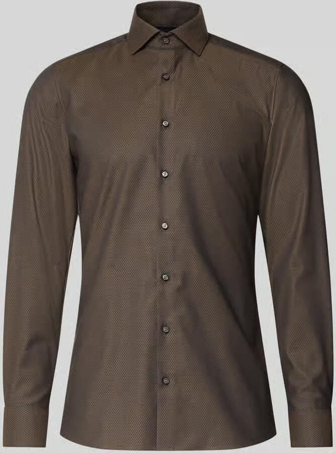 OLYMP Level Five Slim fit zakelijk overhemd van katoenmix met kentkraag - Foto 3