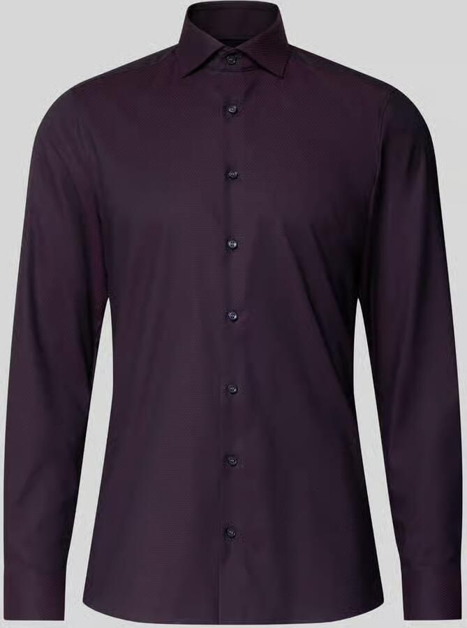 OLYMP Level Five Slim fit zakelijk overhemd van katoenmix met kentkraag - Foto 3