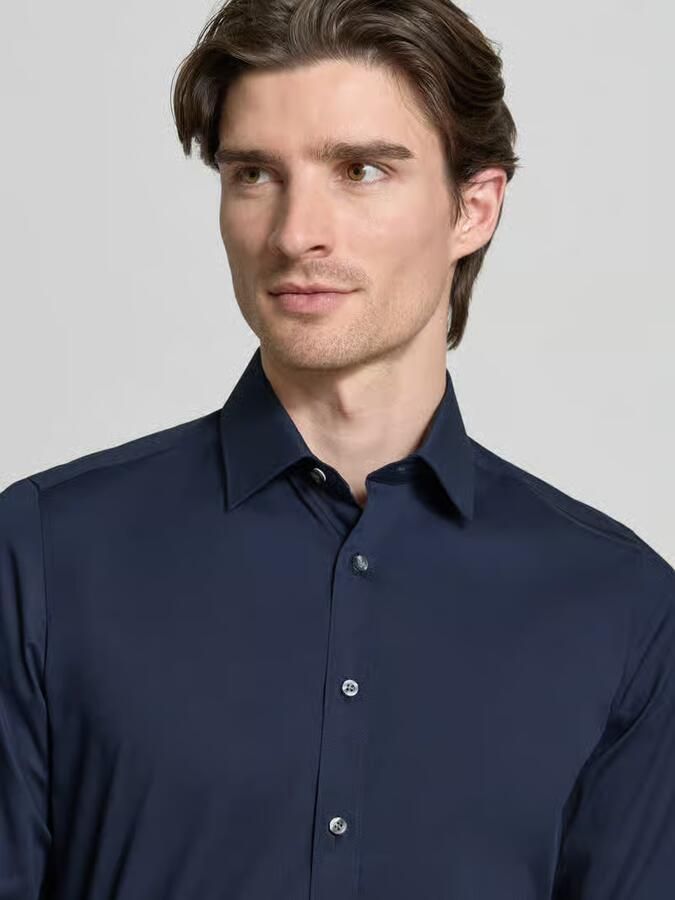 OLYMP Level Five Slim fit zakelijk overhemd van popeline met extra lange mouwen - Foto 2