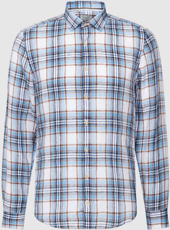 OLYMP Level Five Slim fit vrijetijdsoverhemd met ruitjesmotief