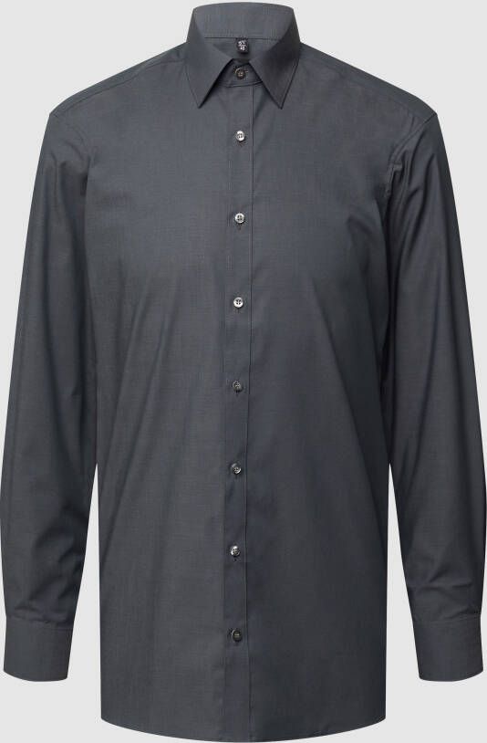 OLYMP Level Five Slim fit zakelijk overhemd van chambray