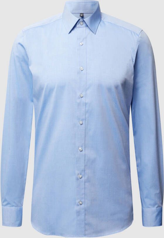 OLYMP Level Five Slim fit zakelijk overhemd van chambray