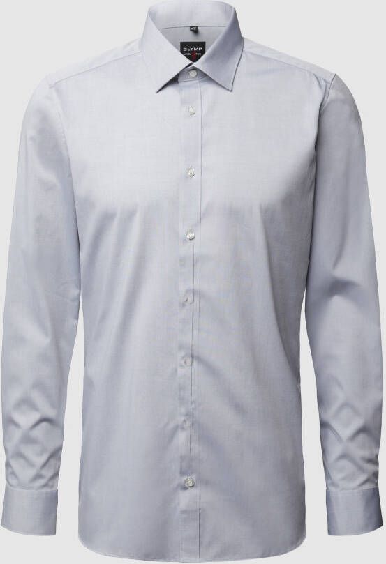OLYMP Level Five Slim fit zakelijk overhemd van chambray