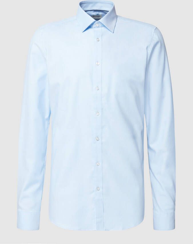 OLYMP Level Five Slim fit zakelijk overhemd van twill met extra lange mouwen