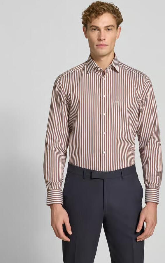 OLYMP Luxor Comfort fit zakelijk overhemd van puur katoen - Foto 3