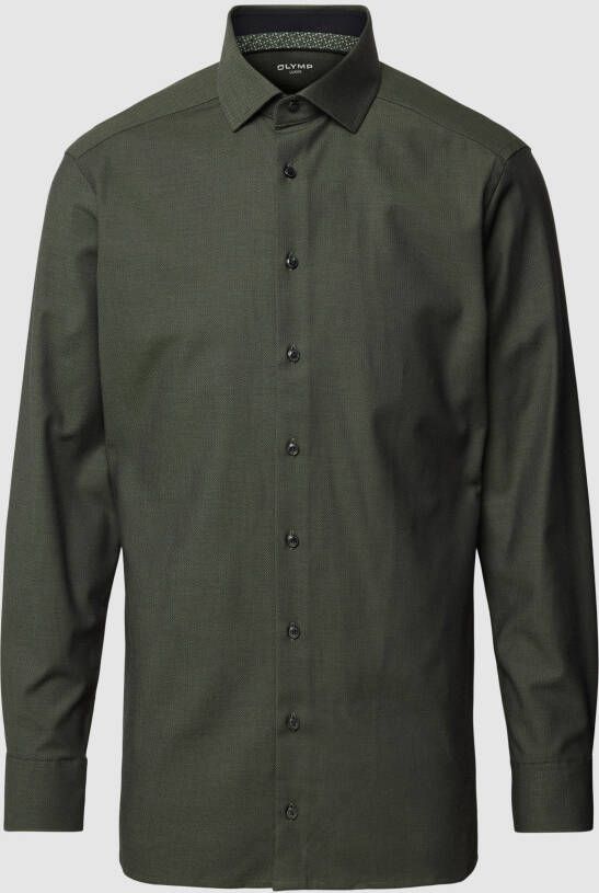 Olymp Modern fit zakelijk overhemd met structuurmotief model 'Global'