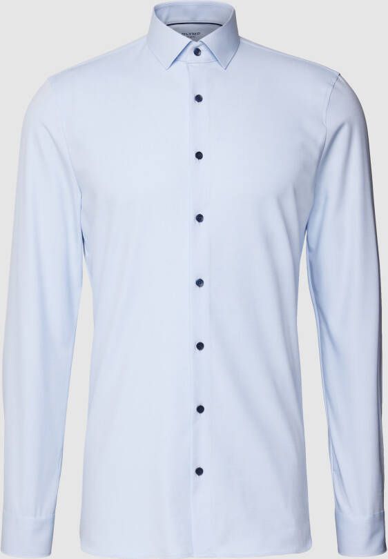 OLYMP No. Six Slim fit zakelijk overhemd met haaikraag model 'Modern Kent'