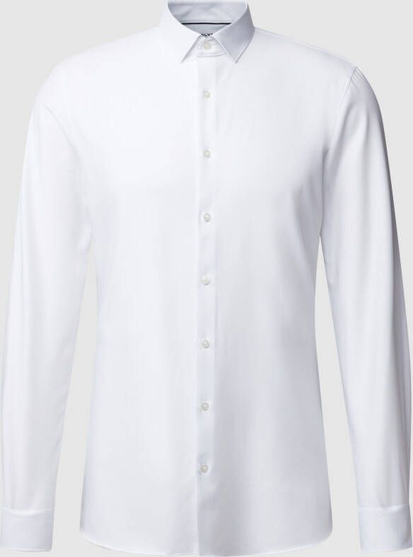 OLYMP No. Six Slim fit zakelijk overhemd met haaikraag model 'Modern Kent'