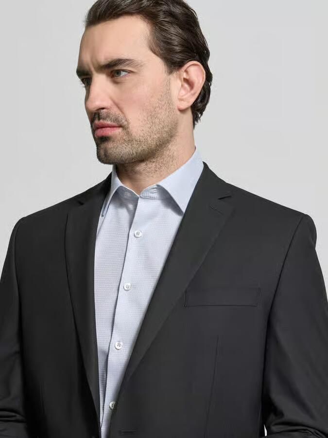 OLYMP No. Six Slim fit zakelijk overhemd met Kentkraag