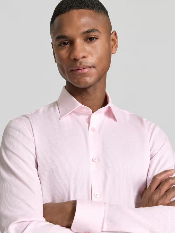 OLYMP No. Six Slim fit zakelijk overhemd met Kentkraag