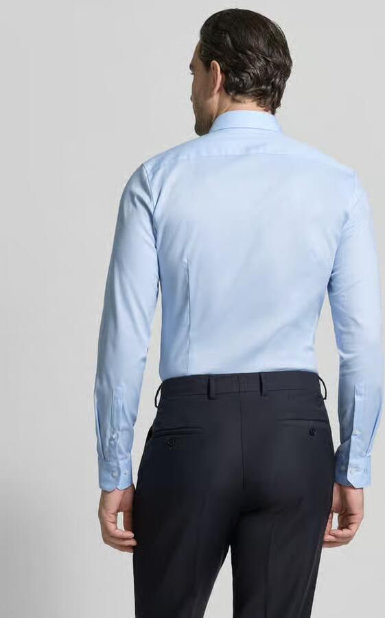 OLYMP No. Six Slim fit zakelijk overhemd met Kentkraag