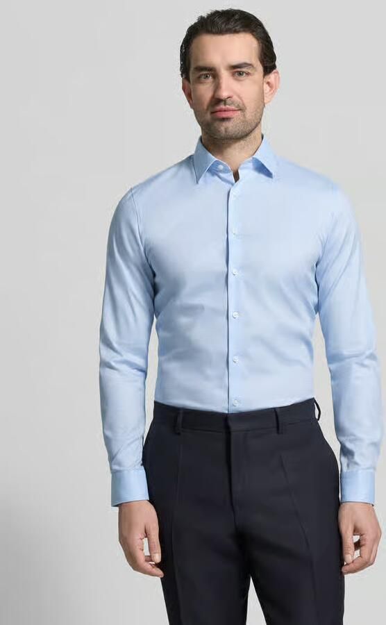 OLYMP No. Six Slim fit zakelijk overhemd met Kentkraag - Foto 4