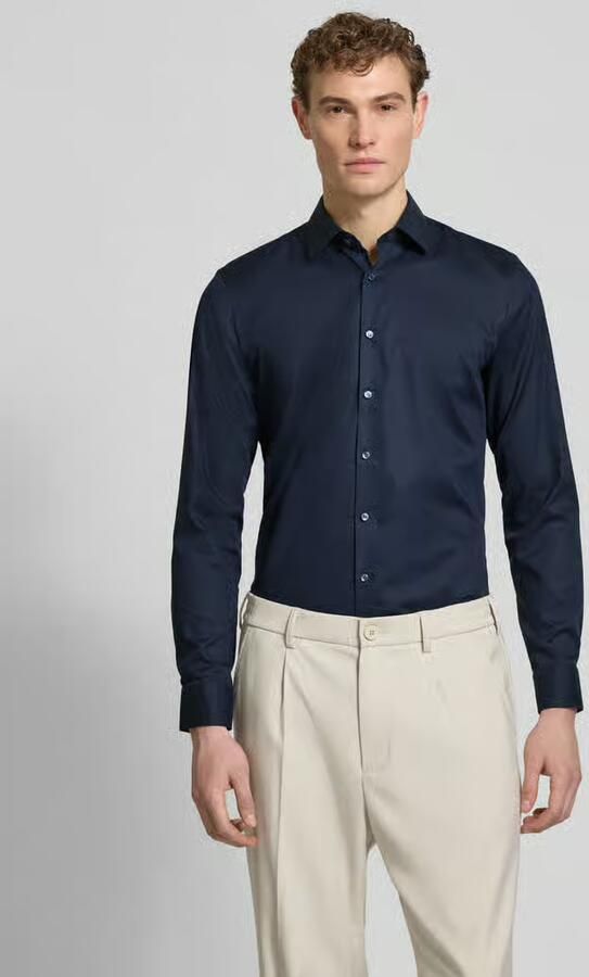 OLYMP No. Six Slim fit zakelijk overhemd met Kentkraag - Foto 3