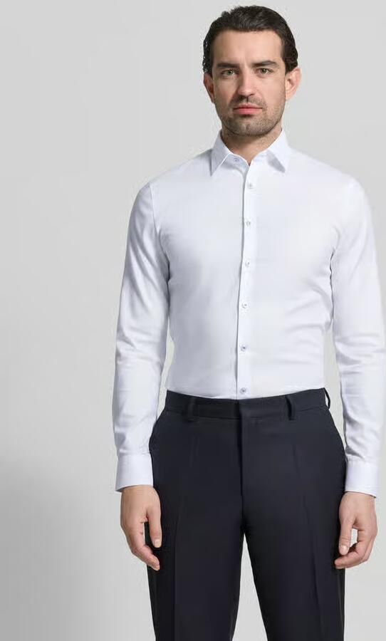 OLYMP No. Six Slim fit zakelijk overhemd met Kentkraag - Foto 3