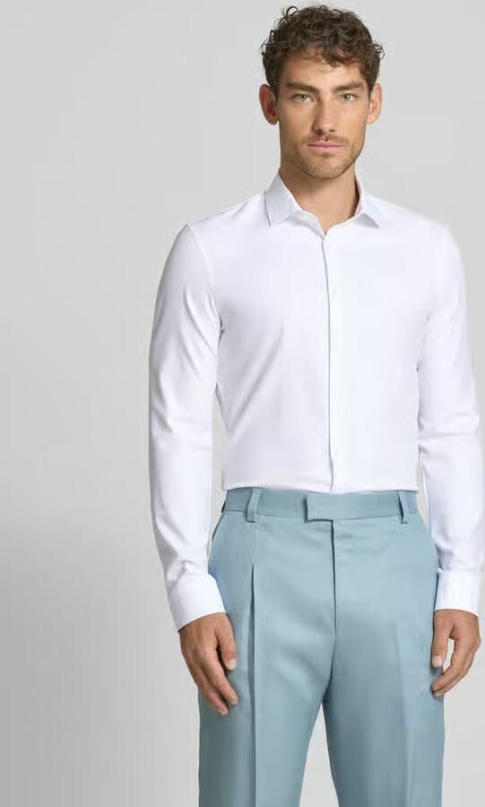 OLYMP No. Six Super Slim Fit businesshemd van twill met stretch-aandeel - Foto 4