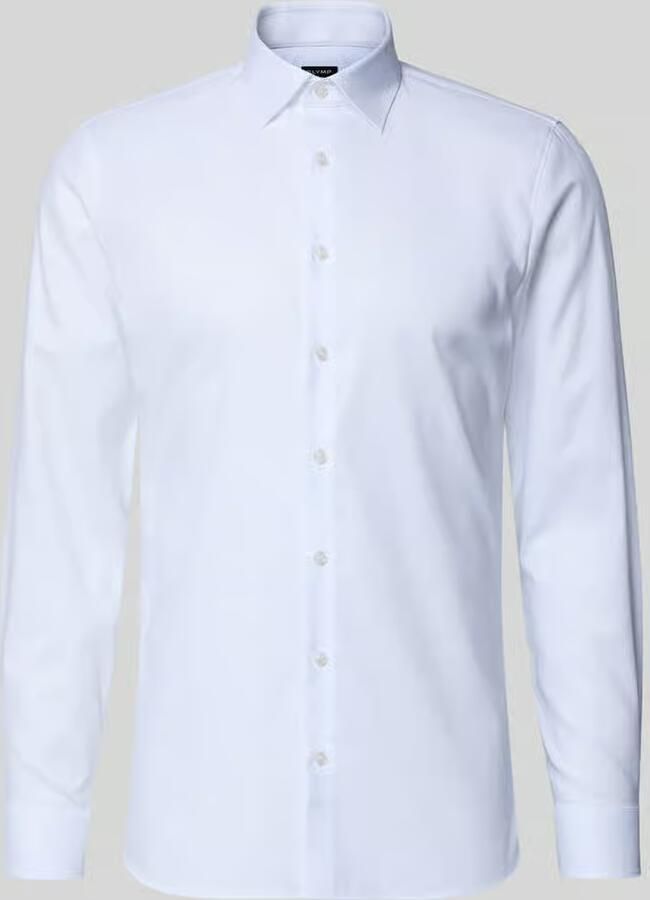 OLYMP No. Six Super slim fit zakelijk hemd met kentkraag en structuurpatroon - Foto 2