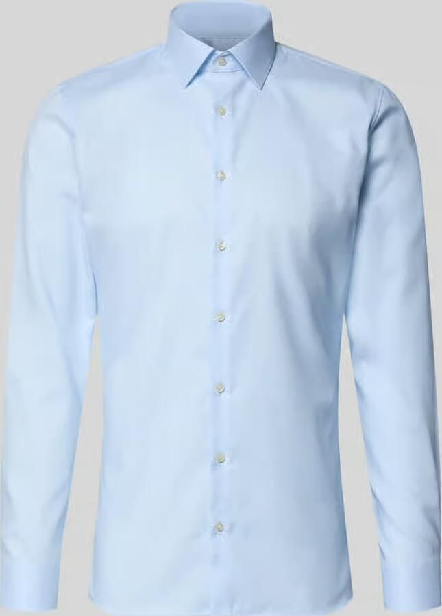 OLYMP No. Six Super slim fit zakelijk hemd met kentkraag en structuurpatroon - Foto 2