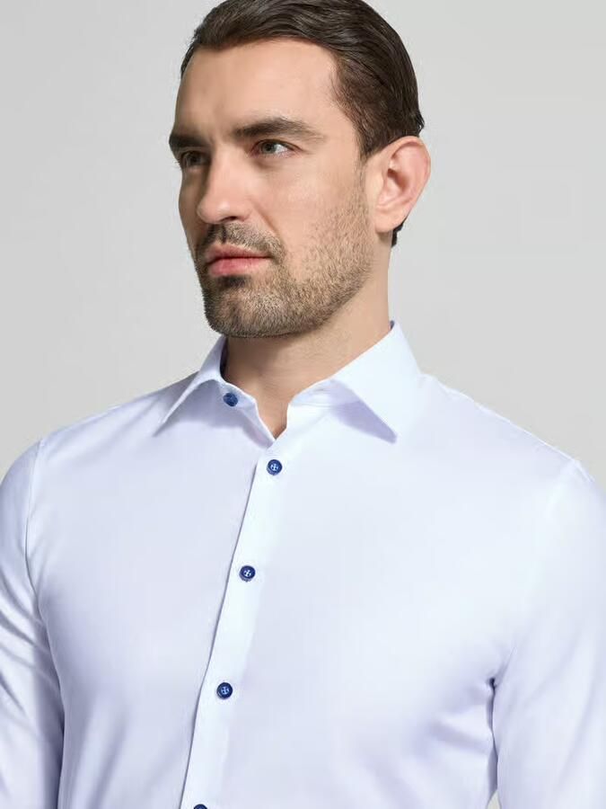 OLYMP No. Six Super slim fit zakelijk hemd met kentkraag