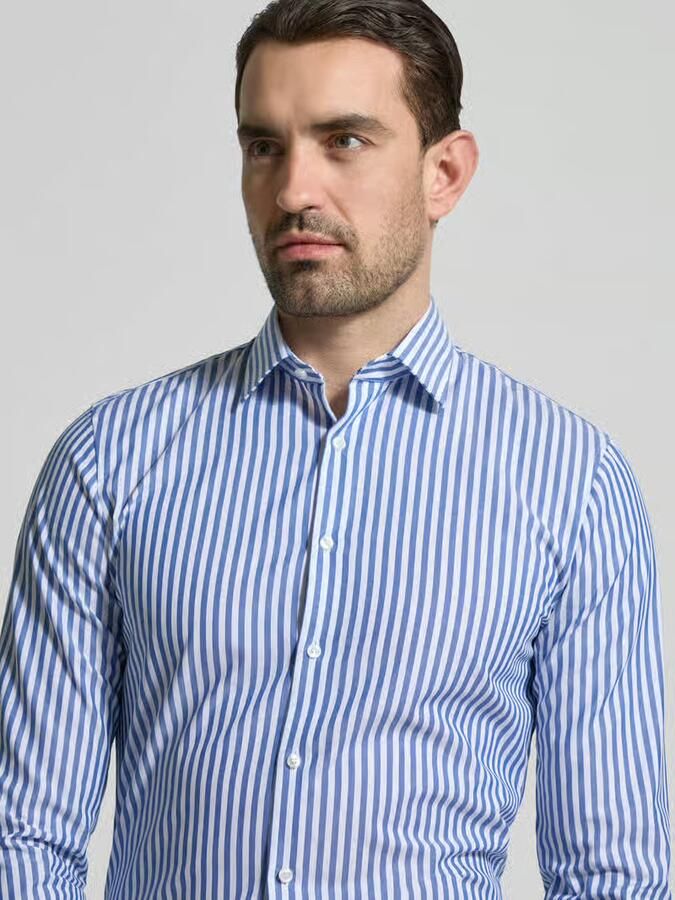 OLYMP No. Six Super slim fit zakelijk hemd met kentkraag