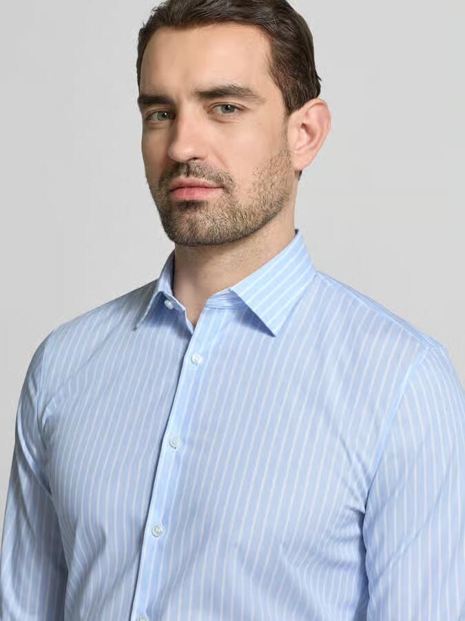 OLYMP No. Six Super slim fit zakelijk hemd met kentkraag