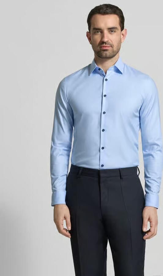 OLYMP No. Six Super slim fit zakelijk hemd met kentkraag - Foto 3