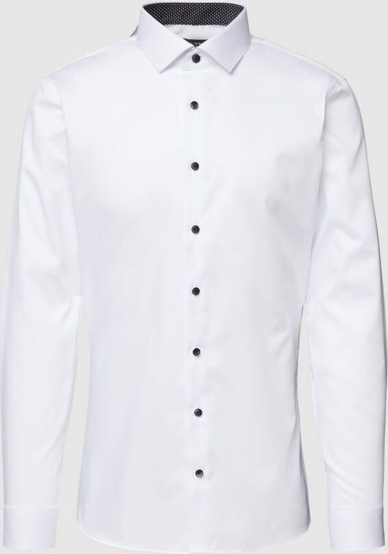 OLYMP No. Six Super slim fit zakelijk overhemd met kentkraag