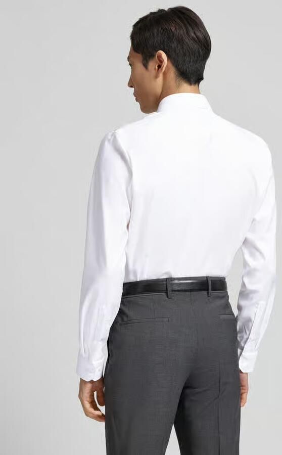 OLYMP No. Six Super slim fit zakelijk overhemd met kentkraag