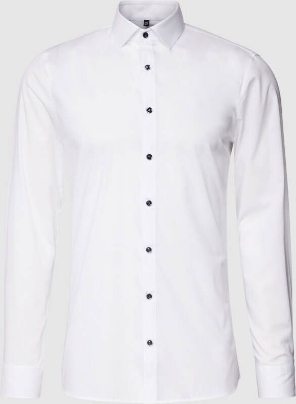 OLYMP No. Six Super slim fit zakelijk overhemd met kentkraag model 'Modern'